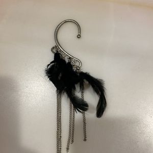 Ear Cuff With Feathers