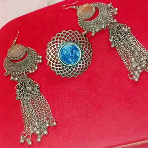 Antique Beautiful Earring And Ring Combo