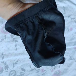 Black Leather Backless Brief