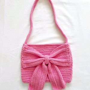 Pink Crochet Collection Bags