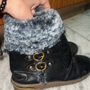 winter fur shoes