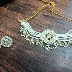 All New Gold Moti Necklace Set For Women
