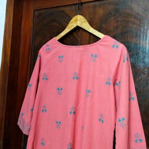 Avaasa Peach Colour Kurti For Women