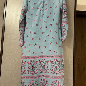 Blue Printed Kurta