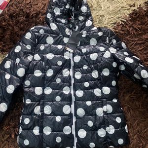 Polka Dot Hoodie Jacket