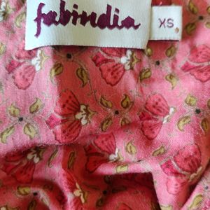 Fabindia Coral Motif Top