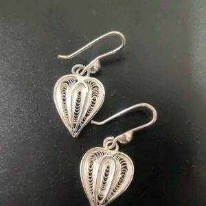 Pure Silver Filigree Earrings