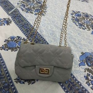 Unused Sling Bag With Metal Chain