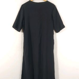 NNN Black Plain Western Dress (Women's)