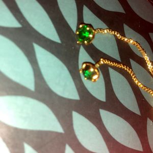 Green Stone Simple Earing