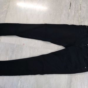 High Waist Black Jeans