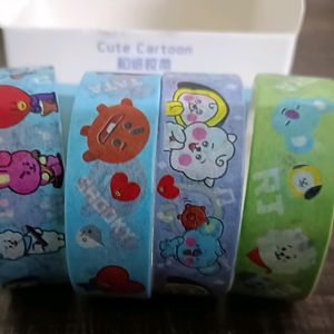 😍BT21 cute washi tapes (Blue 💙)