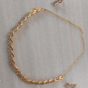 Golden Jwellery Neckless Set