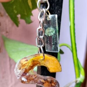 S Resin Keyring