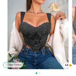 New Me Sweetheart Neckline Corset Top