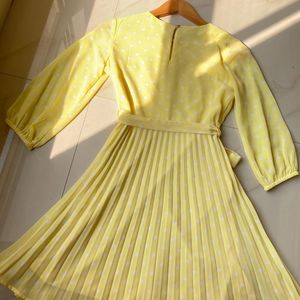 Cute Yellow Polka Dot Dress