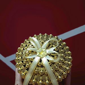 Golden Jewellery Or Gift Box