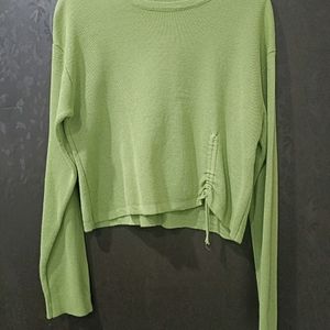 Women Sea Green Wollen Top