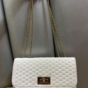 White Sling bag