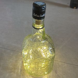 glass bottle lamp for home decore