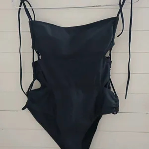 Sexy Black Swimsuit (Drawstring Trikini)