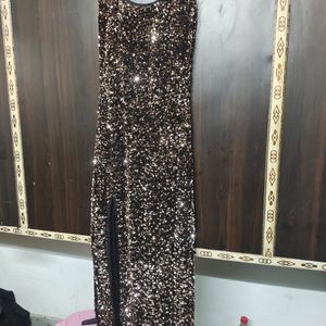 Slit Cut Dress (shimmer)