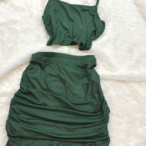 SALE Green Pinterest Ruched Co-ordset