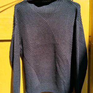 Black High-Neck Sweater