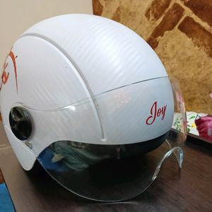 Steelbird White Helmet For Women