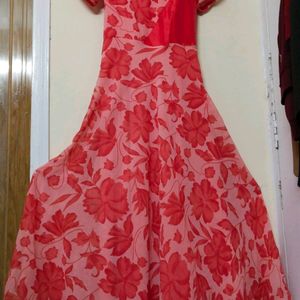 Red Flare Party Wear Dress