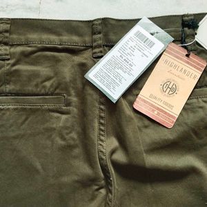 Highlander Olive Colour Formal Pant