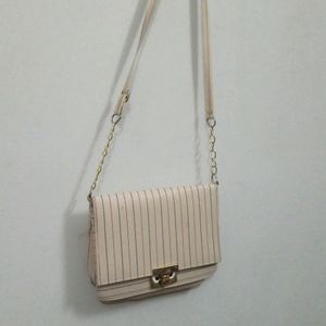 Like New Sling Bag.... Off White Color Matching Fo