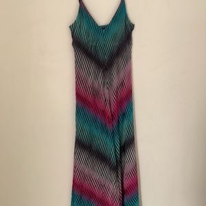 Women Midi Dress (Multicolor)