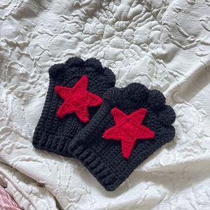 Crochet Catpaw Fingerless Gloves