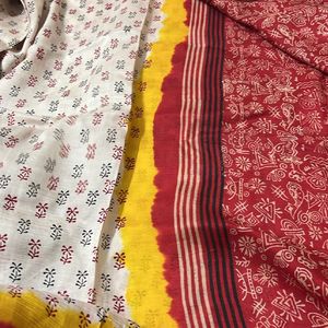 Used Pure Silk light weight saree