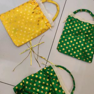 Fancy Draw String Gift Party Bags Traditional