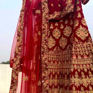 Maroon Bridal Lehenga