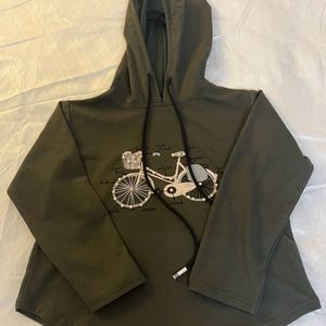 Olive Hooded Sweatshirt