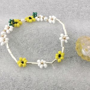 Yellow Daisy Beads Bracelets