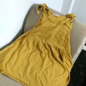 Mustard Mini Dress