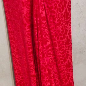 Velvet Shaneel Tomato Red Fabric