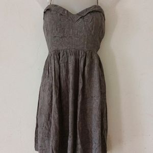 GREY FROCK DRESS