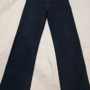 Y2k Black Straight Fit Denim