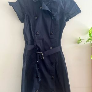 Globus/F21 Black Casual/formal Belted Dress