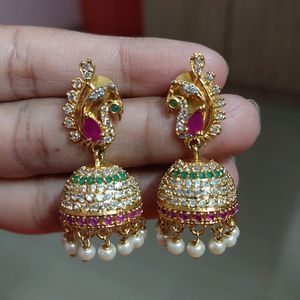 Beautiful Peacock Jhumka. New