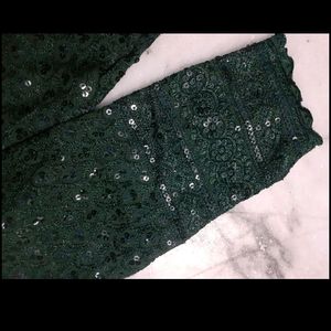 Green Chikankari Kurti