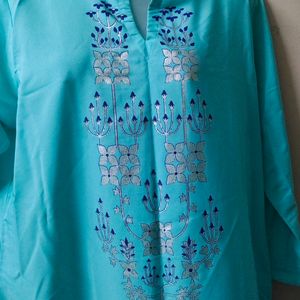 Unused|🩵 Color Kurta Palazzo|XXL