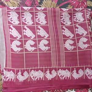 Classic Bird Printed Saree