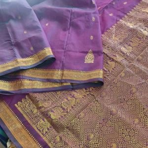 Purple Silk Saree