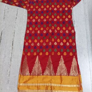 Atractive Bandhej Work Kurti At Very Low Price